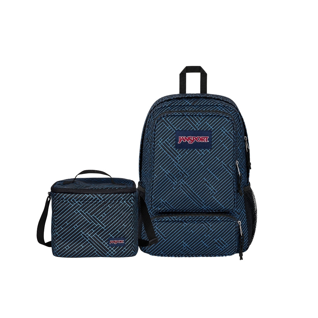 SET TEAM STRIPES BLACK/BLACK/AZUL