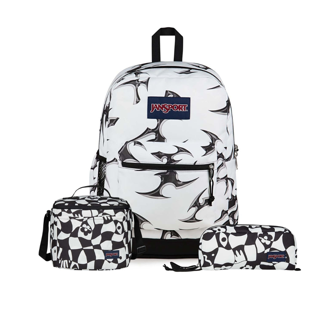 SET CROSS TOWN PLUS CYBER SILVER WHITE/GRAVITY CHECK