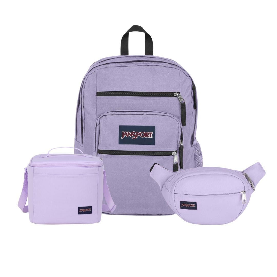 SETS - BIG STUNDENT PASTEL LILAC BUNDLE - Mochilas JanSport - JS0A47JK-5M9-JS00TAN1-5M9