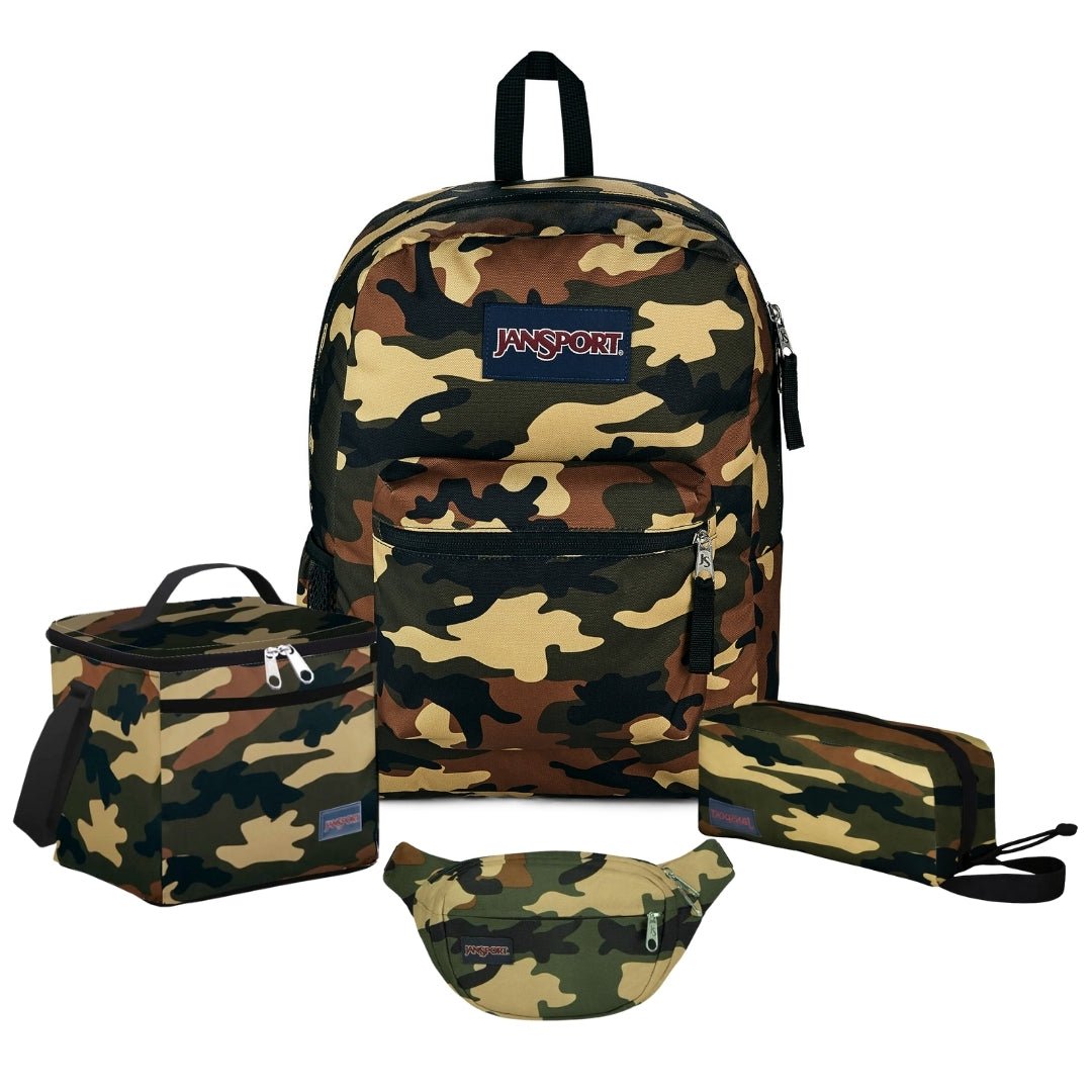 SETS - BUCKSHOT CAMO BUNDLE - Mochilas JanSport - JS0A47LW-JS0A85O3-JS0A85O6-JS00TAN1-7Z7