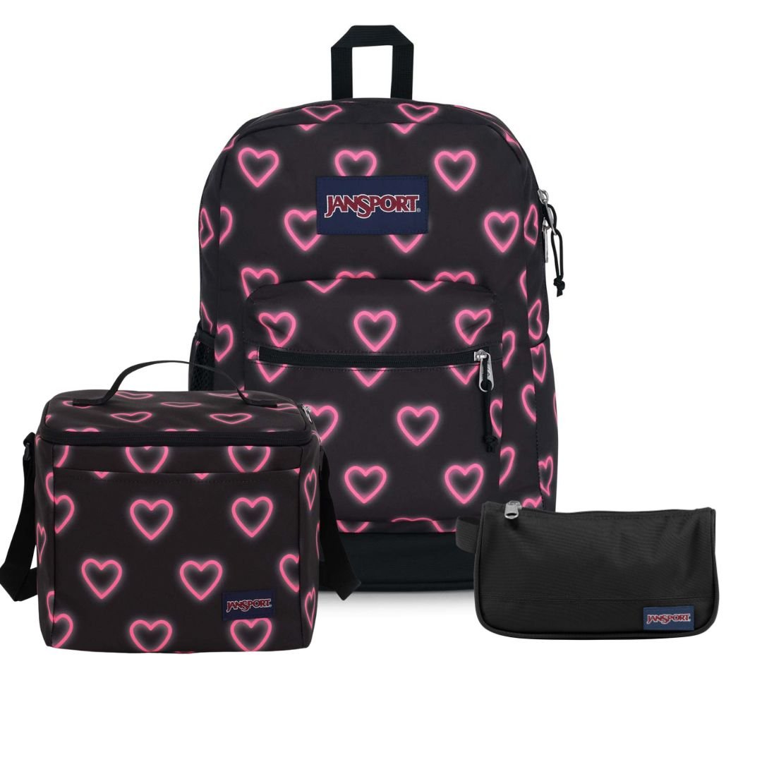 jansport backpack tcd9 broken hearts HAPPY HEARTS BLACK BUNDLE – Mochilas JanSport