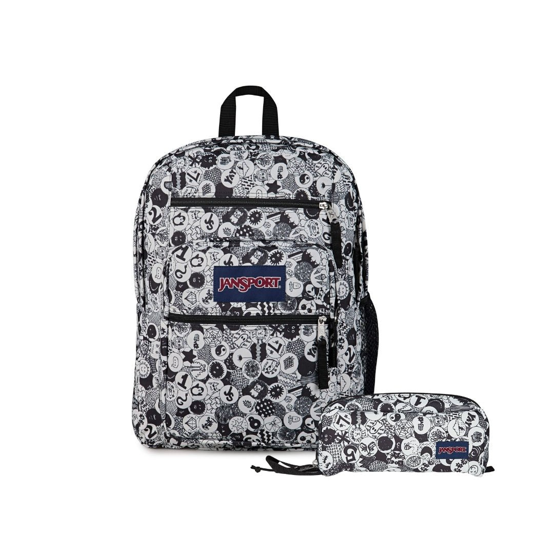 SETS - SET BIG STUDENT/PERFECT POUCH DOODLE DOTS - Mochilas JanSport - JS0A47JK-A0G-JS0A85O6-A0G