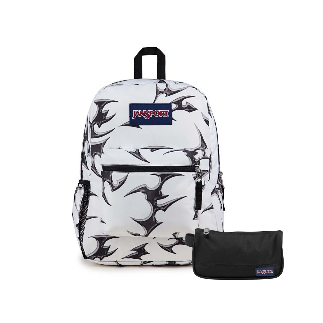 SETS - SET CROSS TOWN CYBER SILVER WHITE/BLACK - Mochilas JanSport - JS0A47LW-KX4-JS00T49B-008
