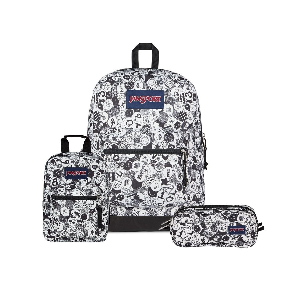 SETS - SET CROSS TOWN PLUS DOODLE DOTS - Mochilas JanSport - JS0A7ZNZ-A0G-JS0A352L-A0G-JS00T49C-A0G