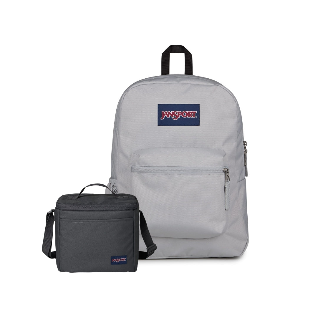 SETS - SET CROSS TOWN PLUS GROUNDED GREY - Mochilas JanSport - JS0A7ZNZ-DH7-JS0A85O3-DMX