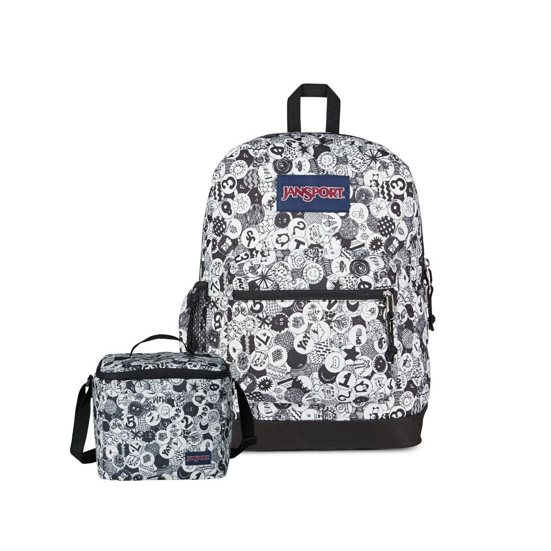 SETS - SET CROSS TOWN PLUS/LARGE ACCESSORY POUCH DOODLE DOTS - Mochilas JanSport - JS0A7ZNZ-A0G-JS0A85O3-A0G