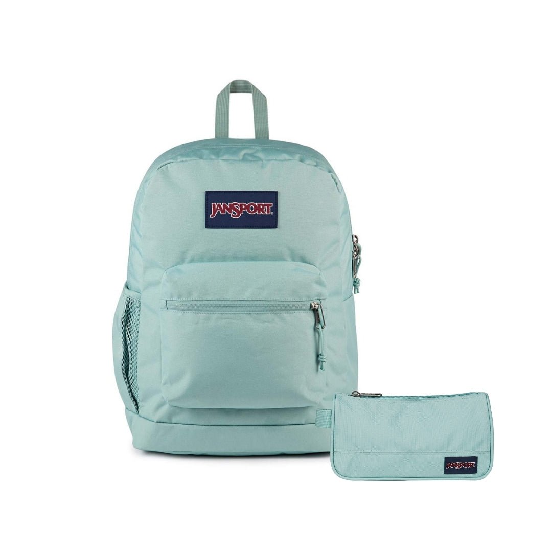 SETS - SET CROSS TOWN PLUS/MEDIUM ACCESSORY POUCH FADED SAGE - Mochilas JanSport - JS0A7ZNZ-LA8-JS00T49B-LA8