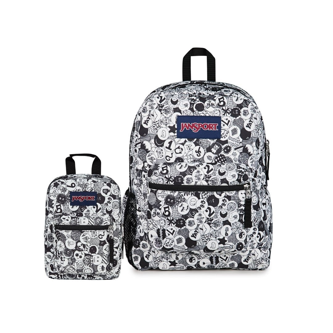 SETS - SET CROSS TOWN/BIG BREAK DOODLE DOTS - Mochilas JanSport - JS0A47LW-A0G-JS0A352L-A0G