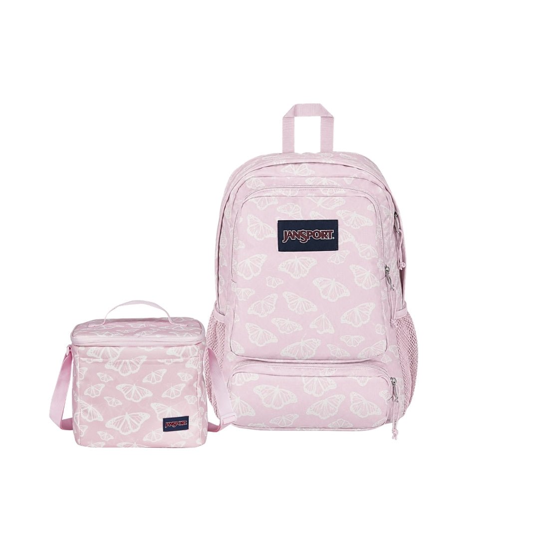 SETS - SET DOUBLETON FLUTTER BY PINK - Mochilas JanSport - JS0A7ZNY-A4V-JS0A85O3-A4V