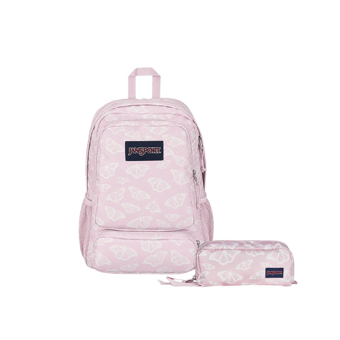 SETS - SET DOUBLETON FLUTTER BY PINK - Mochilas JanSport - JS0A7ZNY-A4V-JS0A85O6-A4V