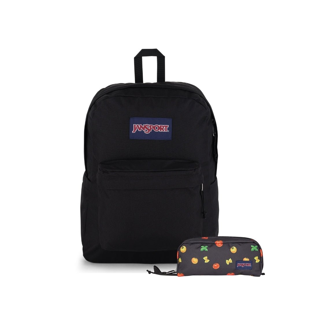 SETS - SET SUPERBREAK PLUS BLACK/PASTA PARTY - Mochilas JanSport - JS0A4QUE-008-JS0A85O6-DLB