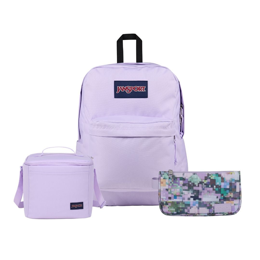 SETS - SUPERBREAK PASTEL LILAC BUNDLE - Mochilas JanSport - JS0A4QUT-5m9-JS00T49B-91V-JS0A85O3-5M9
