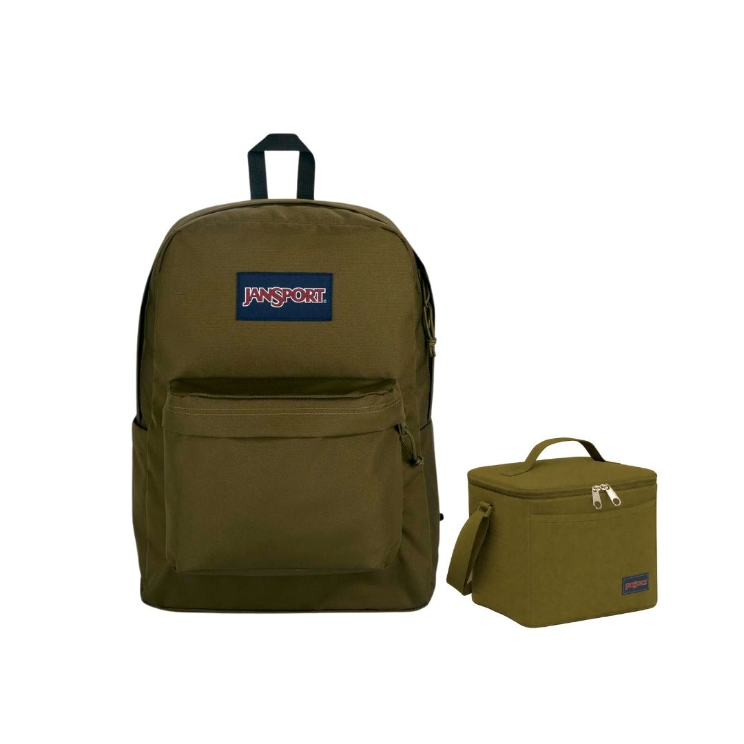 SETS - SUPERBREAK PLUS ARMY GREEN BUNDLE - Mochilas JanSport - JS0A4QUE-JS0A85O3-JS0A85O6-JS00TAN1-7G4