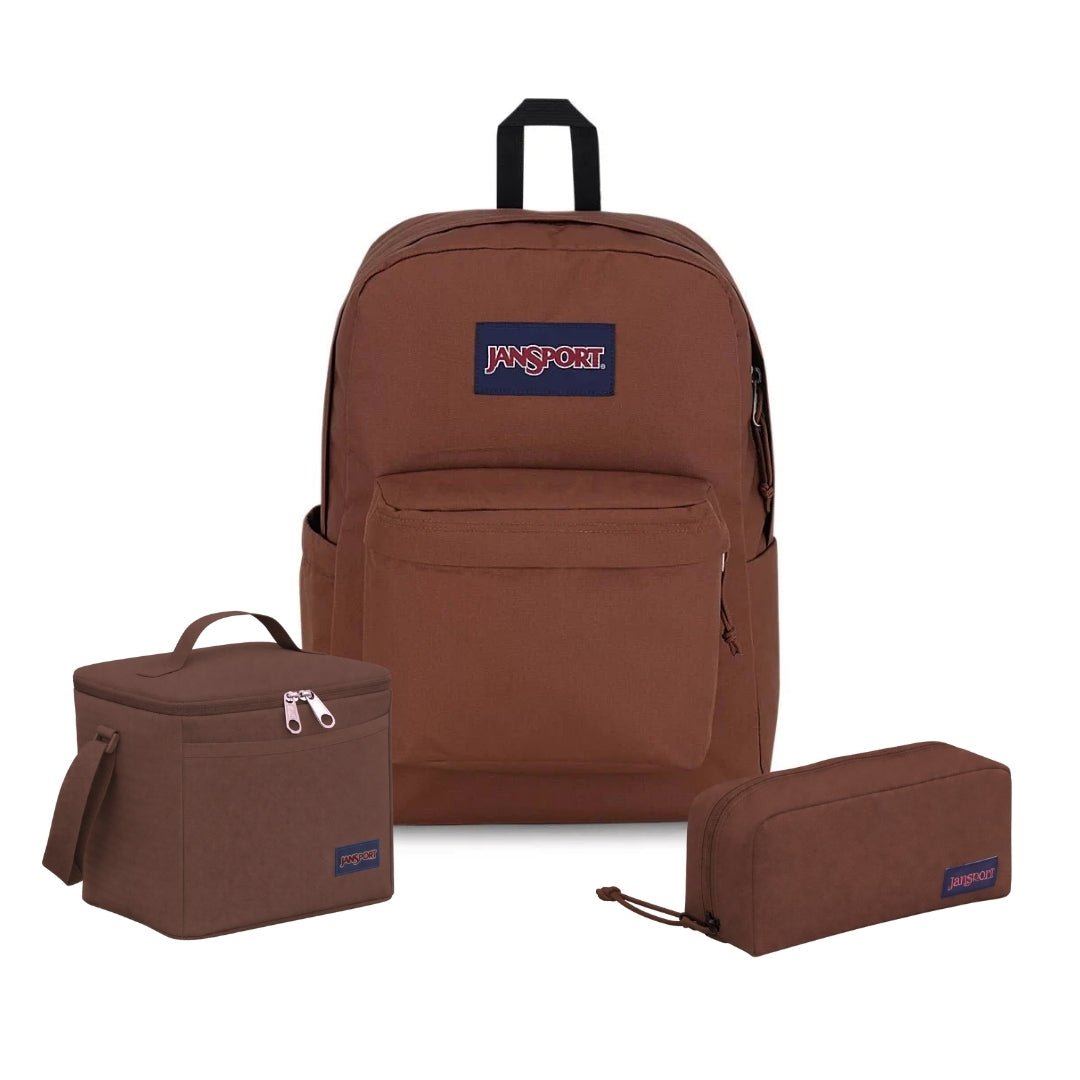 SUPERBREAK PLUS BASIC BROWN BUNDLE – Mochilas JanSport