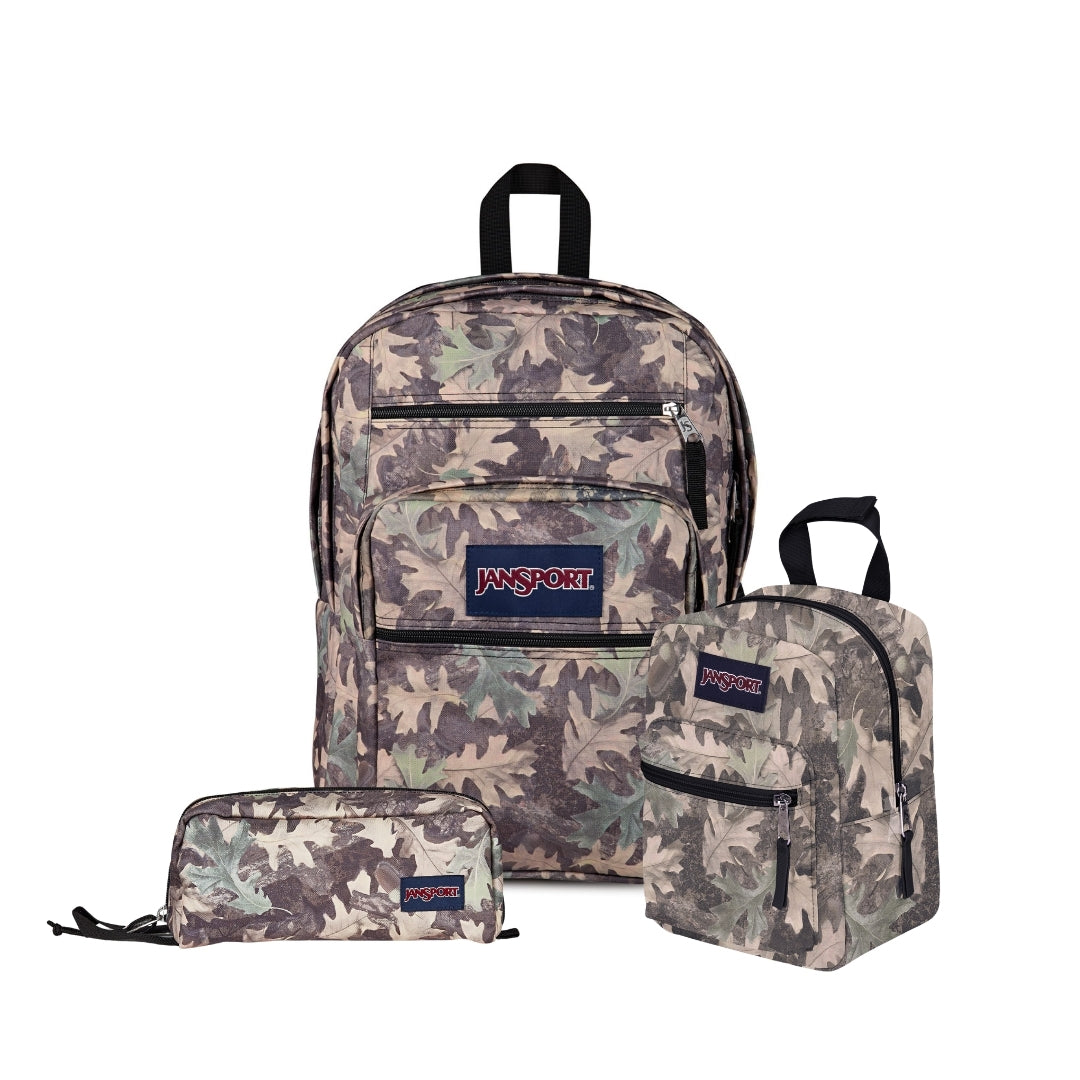 SET BIG STUDENT WOODLAND CAMO GREEN