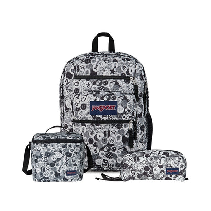 SET BIG STUDENT/PERFECT POUCH DOODLE DOTS