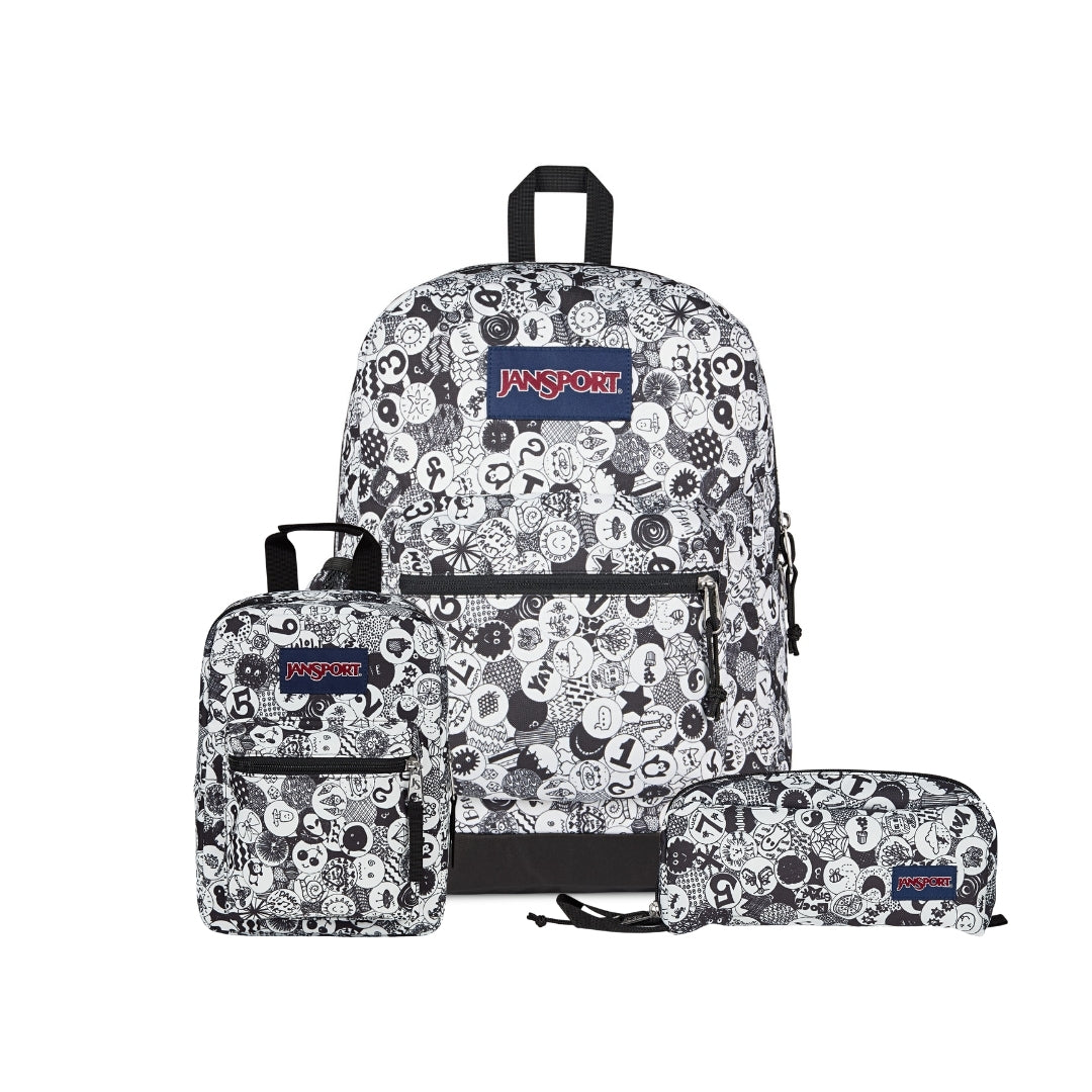 SET CROSS TOWN PLUS/PERFECT POUCH DOODLE DOTS