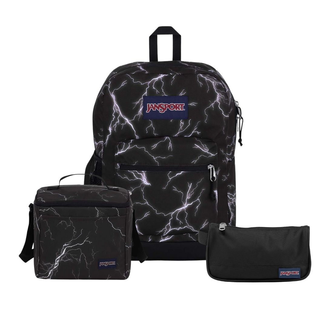 SETS - CROSS TOWN ELECTRIC BOLTS BUNDLE - Mochilas JanSport - JS0A47LW-GY7-JS0A85O3-GY7-JS00T49B-008