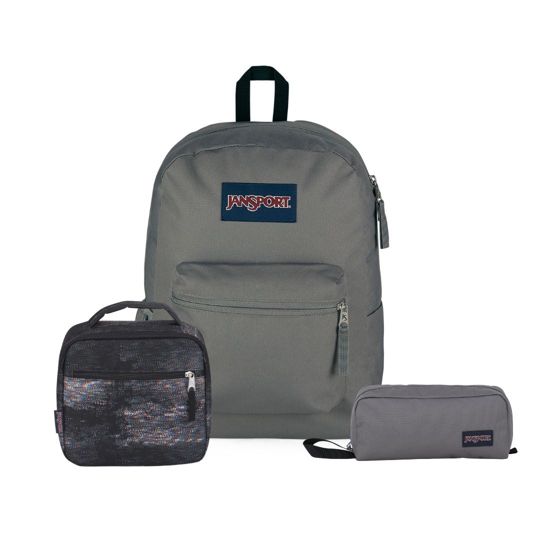 SETS - CROSS TOWN GRAPHITE GREY BUNDLE - Mochilas JanSport - JS0A47LW-7H6-JS0A2WJX-AB6-JS0A85O6-7H6