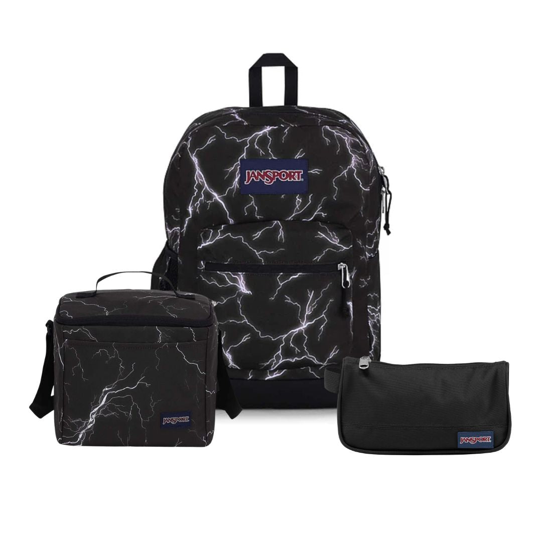 SETS - CROSS TOWN PLUS ELECTRIC BOLTS BUNDLE - Mochilas JanSport - JS0A7ZNZ-GY7-JS0A85O3-GY7-JS00T49B-008