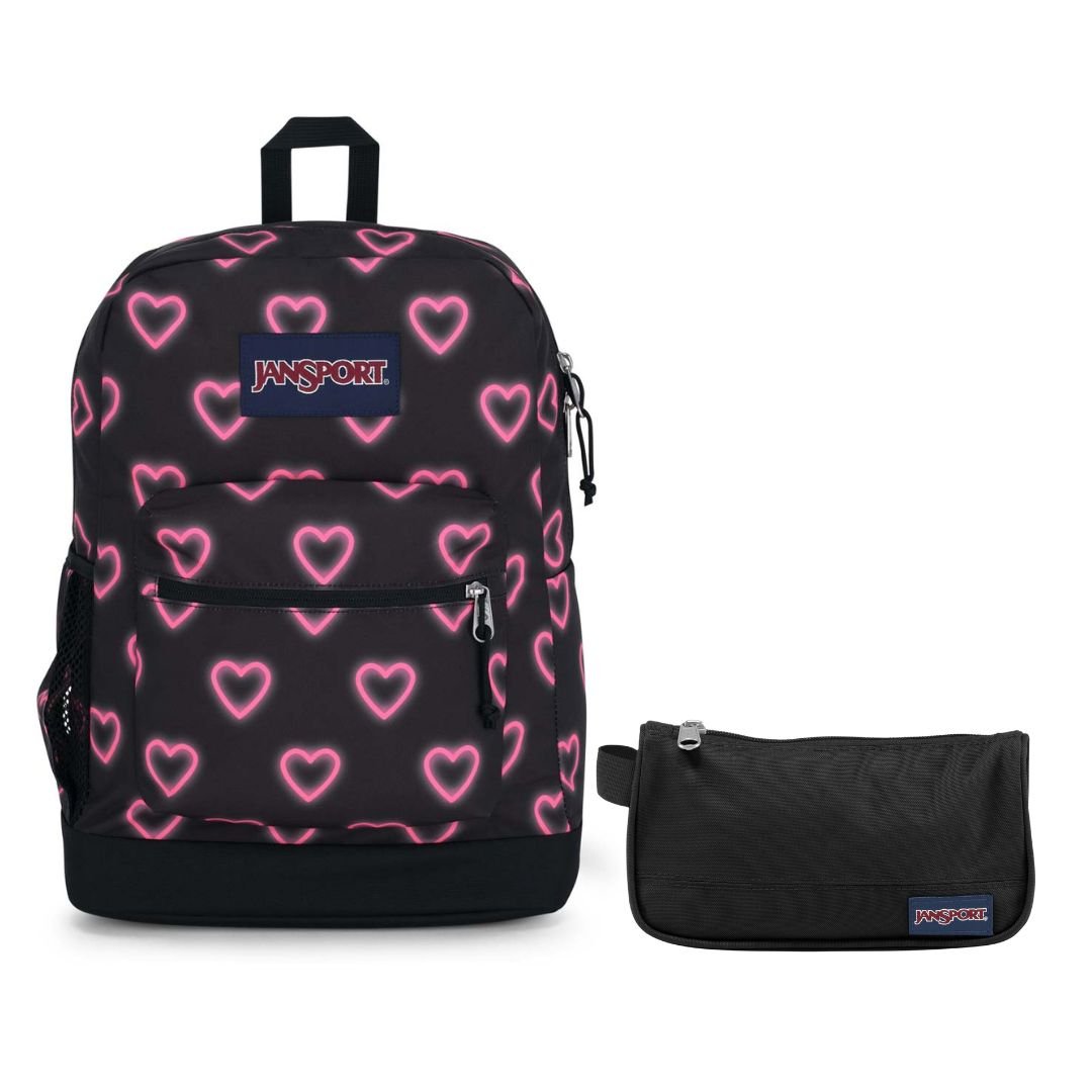 jansport backpack tcd9 hearts HAPPY HEARTS BLACK BUNDLE – Mochilas JanSport