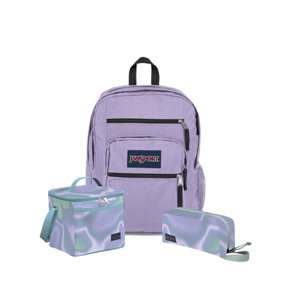 SETS - SET BIG STUDENT PASTEL LILAC/PLATINUM PUDDLES - Mochilas JanSport - JS0A47JK-5M9-JS0A85O3-GZ1-JS0A85O6-GZ1