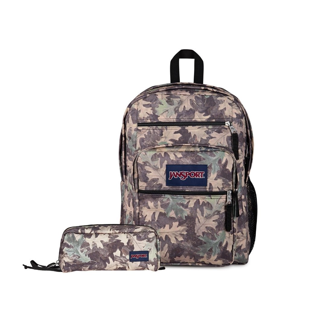 SETS - SET BIG STUDENT WOODLAND CAMO GREEN - Mochilas JanSport - JS0A47JK-A2A-JS0A85O6-A2A