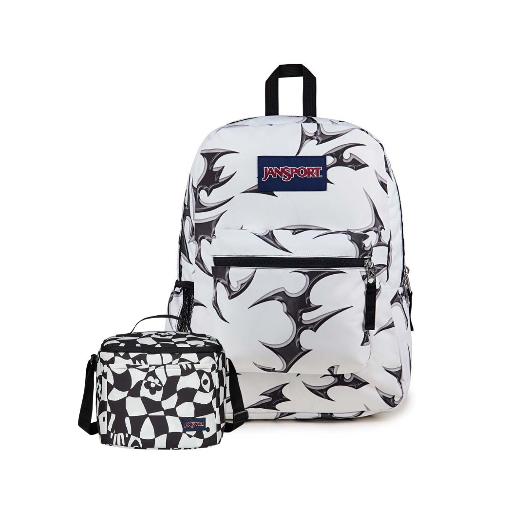 SETS - SET CROSS TOWN CYBER SILVER WHITE/GRAVITY CHECK - Mochilas JanSport - JS0A47LW-KX4-JS0A85O3-LN9