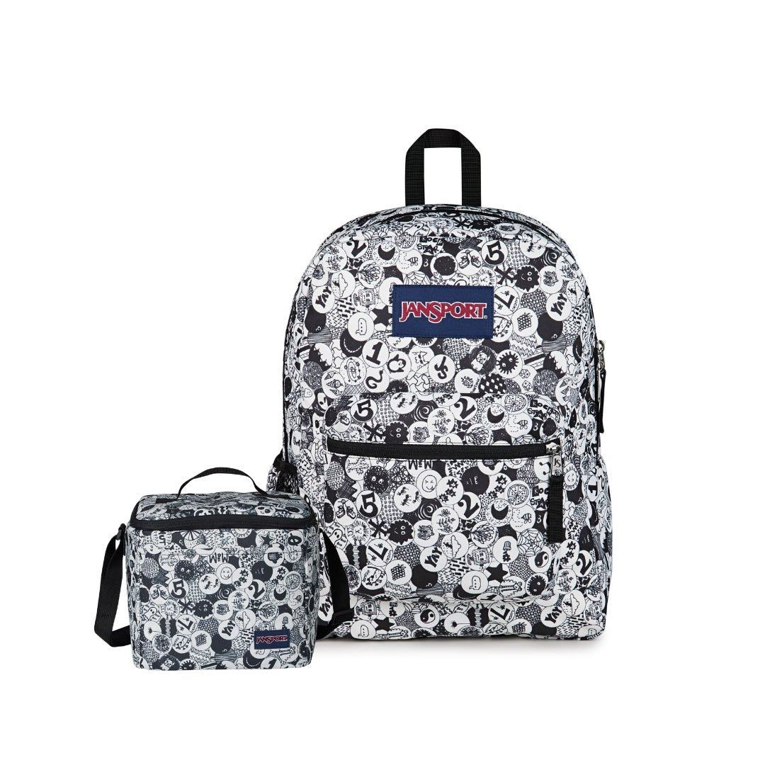 SETS - SET CROSS TOWN/ LARGE ACCESSORY POUCH DOODLE DOTS - Mochilas JanSport - JS0A47LW-A0G-JS0A85O3-A0G