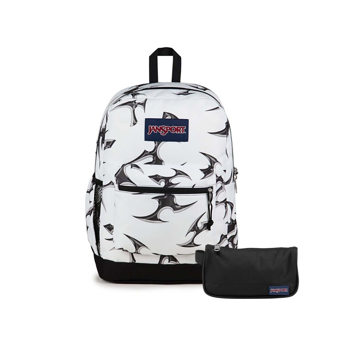 SETS - SET CROSS TOWN PLUS CYBER SILVER WHITE/BLACK - Mochilas JanSport - JS0A7ZNZ-KX4-JS00T49B-008