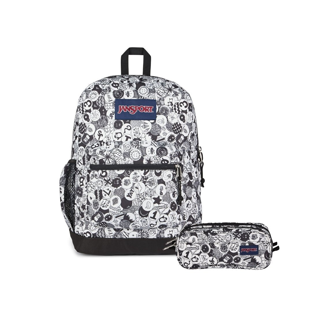 SETS - SET CROSS TOWN PLUS/LARGE ACCESSORY POUCH DOODLE DOTS - Mochilas JanSport - JS0A7ZNZ-A0G-JS00T49C-A0G
