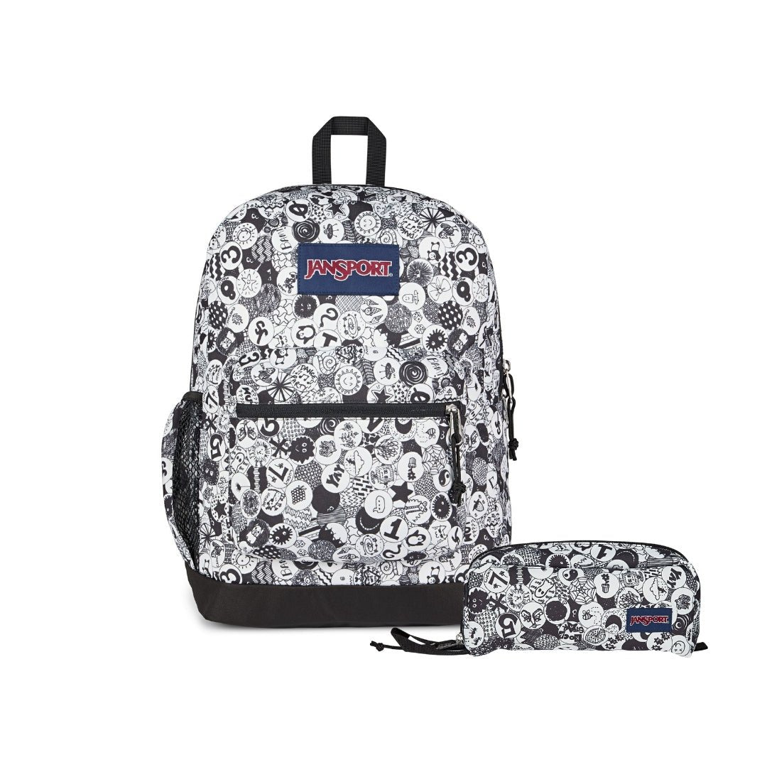 SETS - SET CROSS TOWN PLUS/PERFECT POUCH DOODLE DOTS - Mochilas JanSport - JS0A7ZNZ-A0G-JS0A85O6-A0G