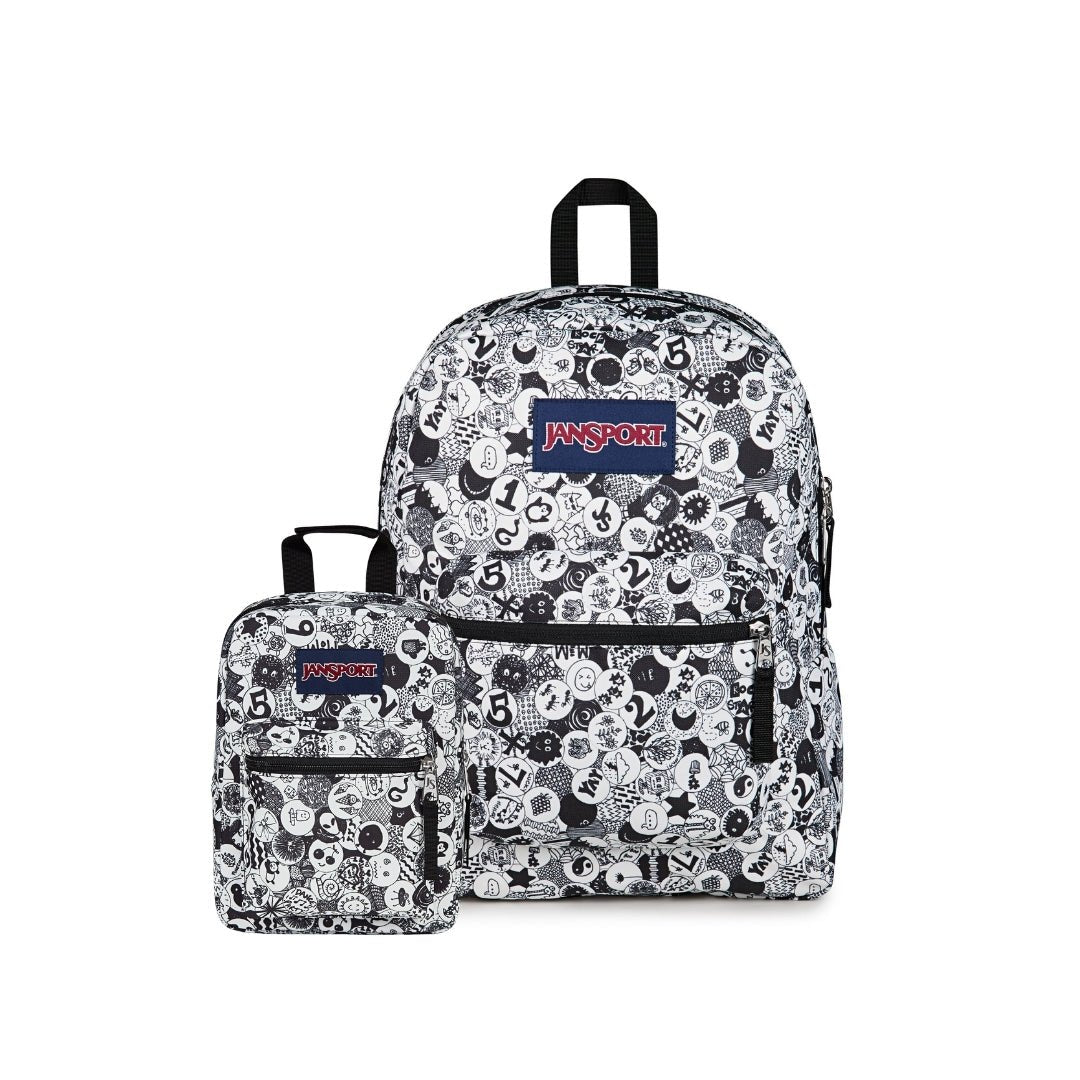 SETS - SET CROSS TOWN/PERFECT POUCH DOODLE DOTS - Mochilas JanSport - JS0A47LW-A0G-JS0A352L-A0G