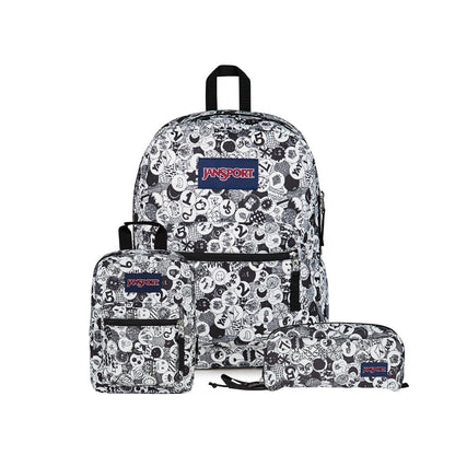SETS - SET CROSS TOWN/PERFECT POUCH DOODLE DOTS - Mochilas JanSport - JS0A47LW-A0G-JS0A352L-A0G-JS0A85O6-A0G