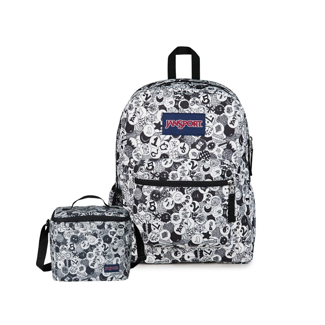 SETS - SET CROSS TOWN/SUPER SNACK DOODLE DOTS - Mochilas JanSport - JS0A47LW-A0G-JS0A85O3-A0G