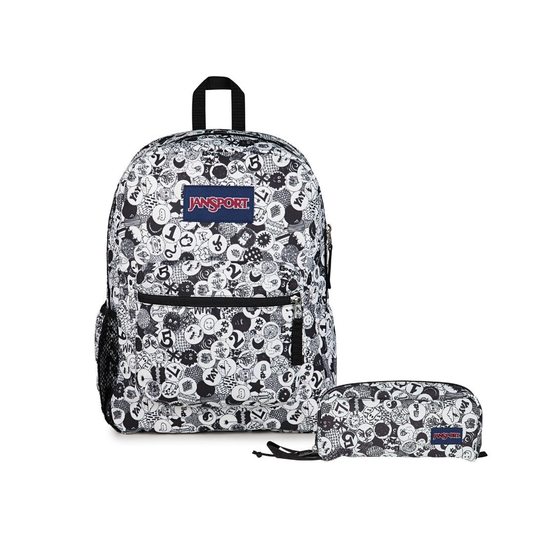 SETS - SET CROSS TOWN/SUPER SNACK DOODLE DOTS - Mochilas JanSport - JS0A47LW-A0G-JS0A85O6-A0G