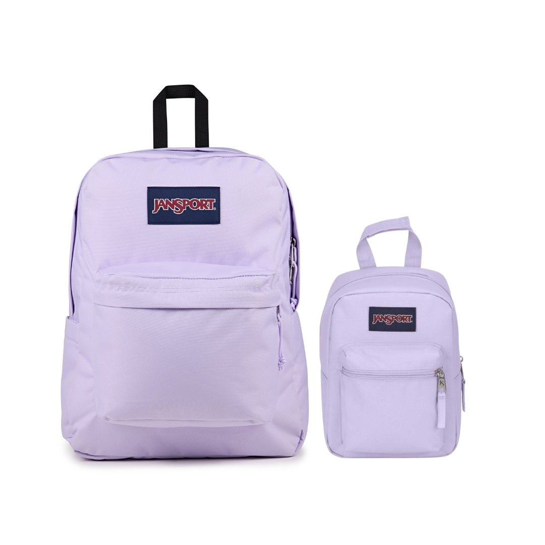 SETS - SUPERBREAK PASTEL LILAC BUNDLE - Mochilas JanSport - JS0A4QUT-JS00T49B-91V-JS0A352L-5M10